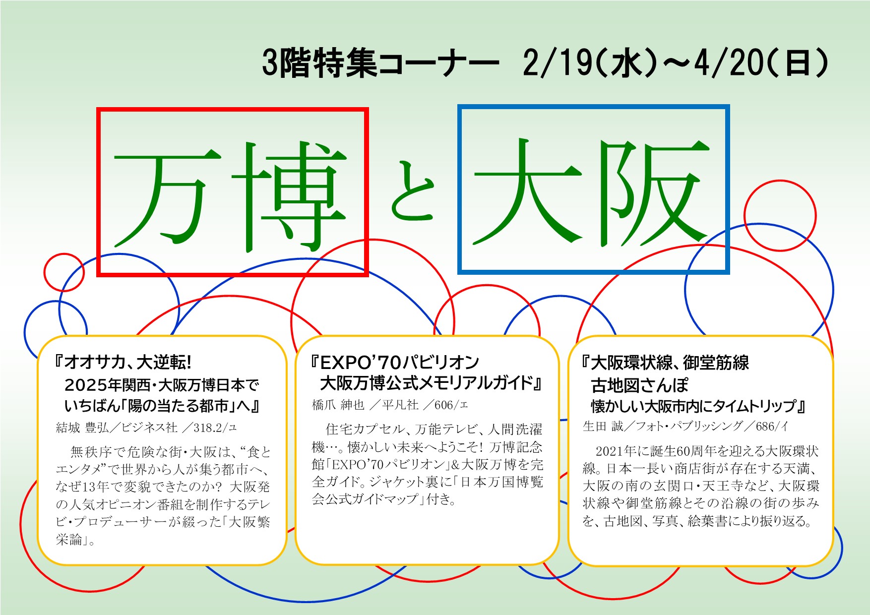 特集展示「万博」と「大阪」